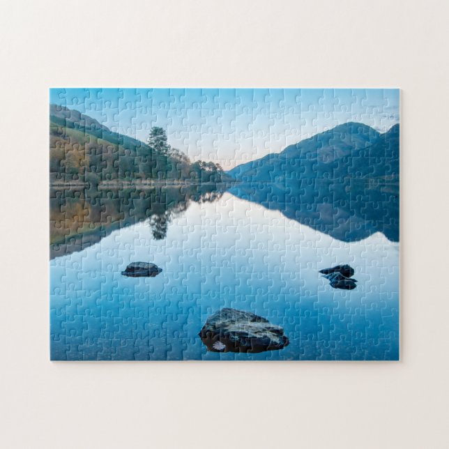 Loch Eck en bleu, Scotland Jigsaw puzzle (Horizontal)