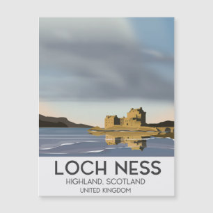 Loch Ness, Highlands, Ecosse affiche de voyage