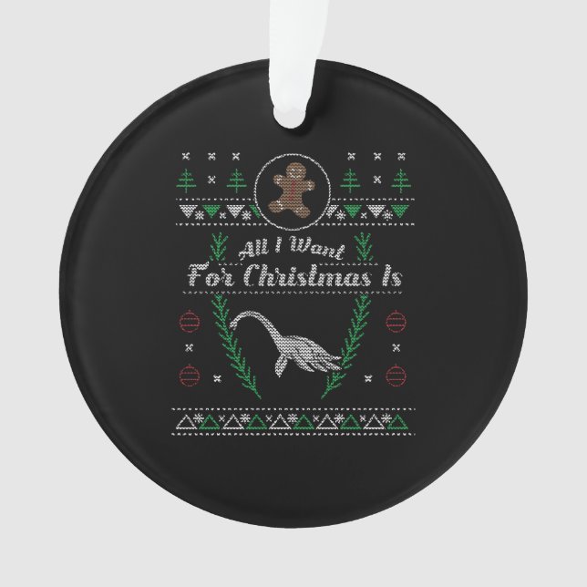 Loch Ness Monster Christmas Fausse Chemise (devant)