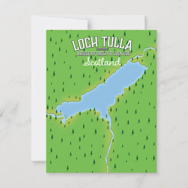 Loch Tulla Écosse Carte de l'affiche de voyage (Devant)