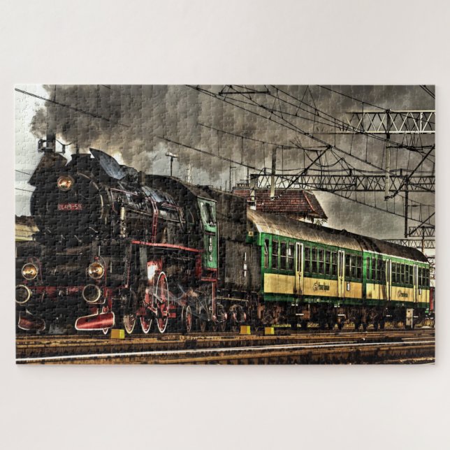 Locomotive à vapeur #03 Jigsaw Puzzle 1014 pc. (Horizontal)