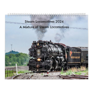 Locomotive à vapeur 2024 Calendrier