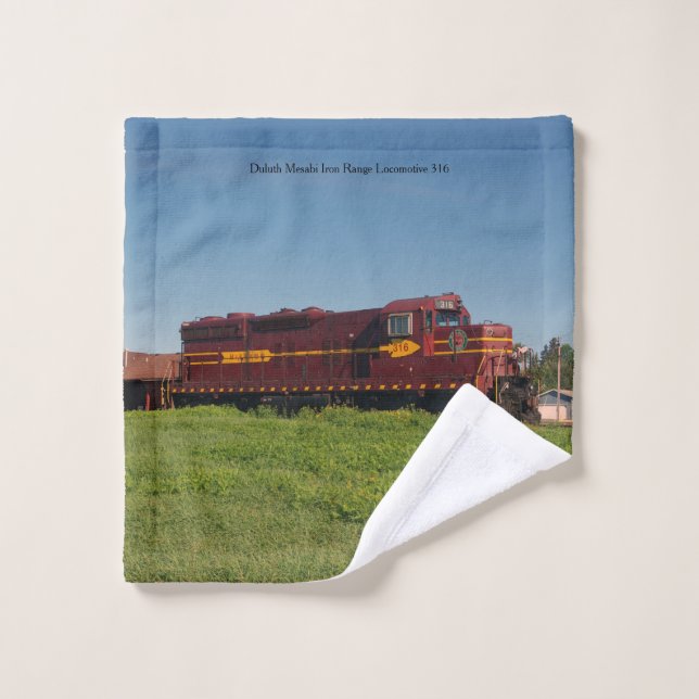 Locomotive Duluth Mesabi Iron Range 316 (Gant de toilette)