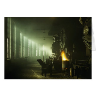 Locomotives dans la Roundhouse