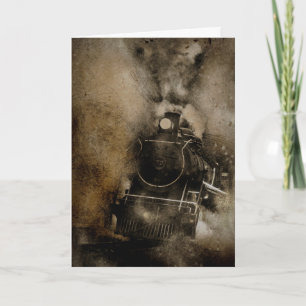 Locomotives Ultérieures Train Lover Carte d'annive