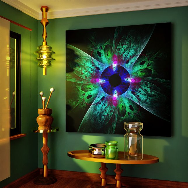 L'Oeil Abstrait Toile Enveloppée (The Eye Abstract Art Wrapped Canvas Print)