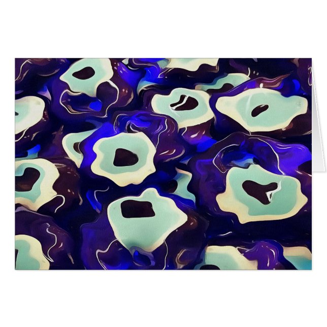 L'Oeil Boncuk Turc Formé Amulet Bizarre Art (Devant horizontal)