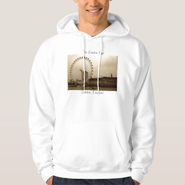 L'oeil de Londres, sweat - shirt à capuche de (Devant)