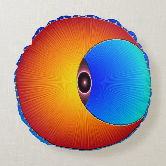 L'Oeil Du Coussin Rond Du Soleil (Devant)