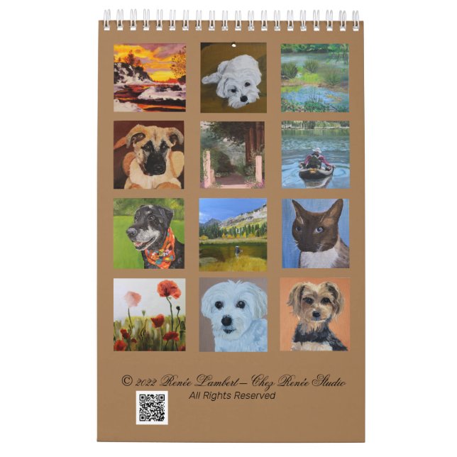 L'oeuvre de Renee Lambert - Calendrier 2023 (Dos)