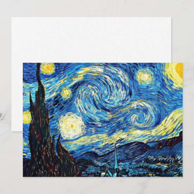 L'œuvre de Van Gogh, Nuit étoilée, (Devant / Derrière)