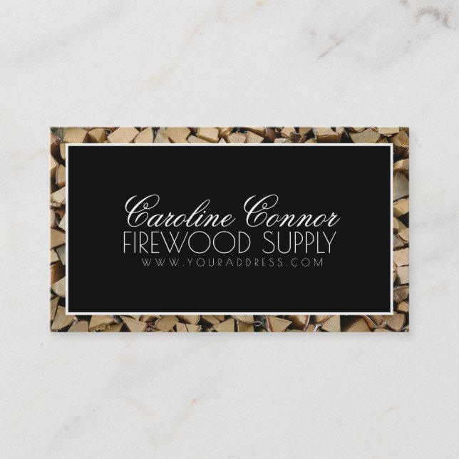 L'offre de bois de chauffage note la carte (Devant)