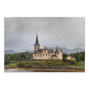 Lofoten Vågan Church Photo de voyage