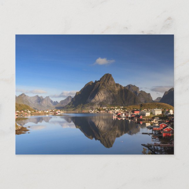 Lofoten - Village de Reine carte postale pas de te (Devant)