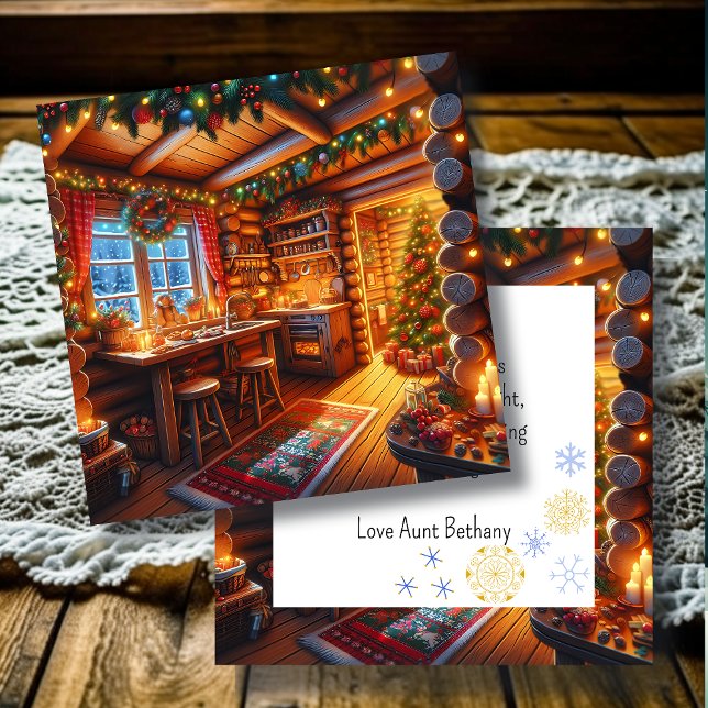 Log Cabine Cuisine Festin Noël décoré (Créateur téléchargé)