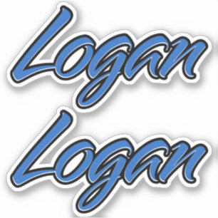 Logan Nom autocollant Sticker Stickerset