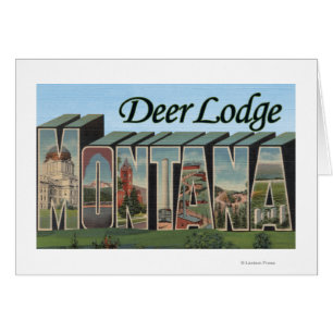 Loge de cerfs communs, Montana - grandes scènes de