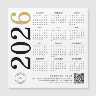Logo 2023 Gold White Calendar Code QR Business