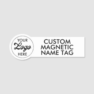 LOGO 3,75" x 1,25" Étiquette nominative magnétique