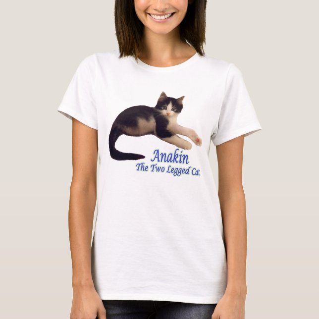 Logo à deux jambes de chat d'Anakin, T-shirt (Devant)