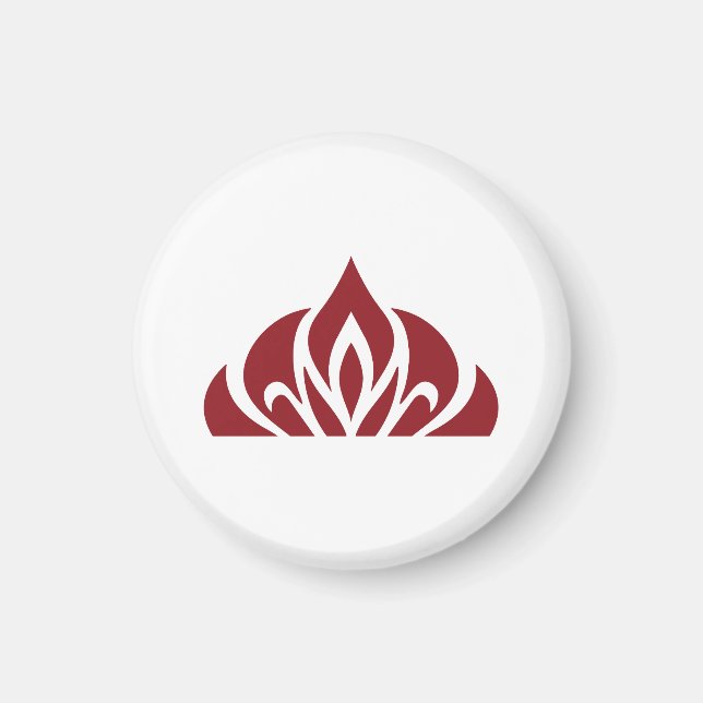 logo à flamme rouge sur aimant (Devant)