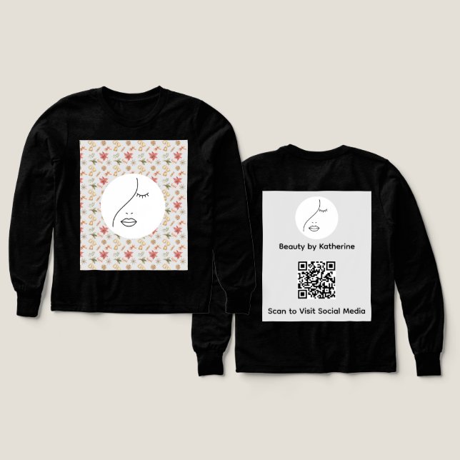 Logo Abstrait moderne femme beauté visage femme (Motif recto et verso)