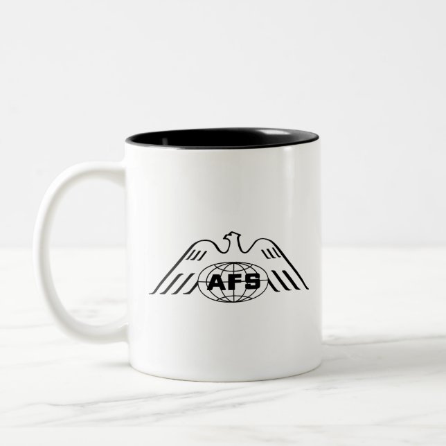 Logo AFS 1969 Mug à deux tons, 11 oz (Gauche)