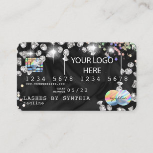 Logo ajouté à la carte de crédit Hologramme Styled