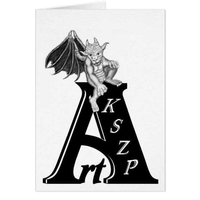 Logo Art KSZP mit Golem Gargoyle (Devant)