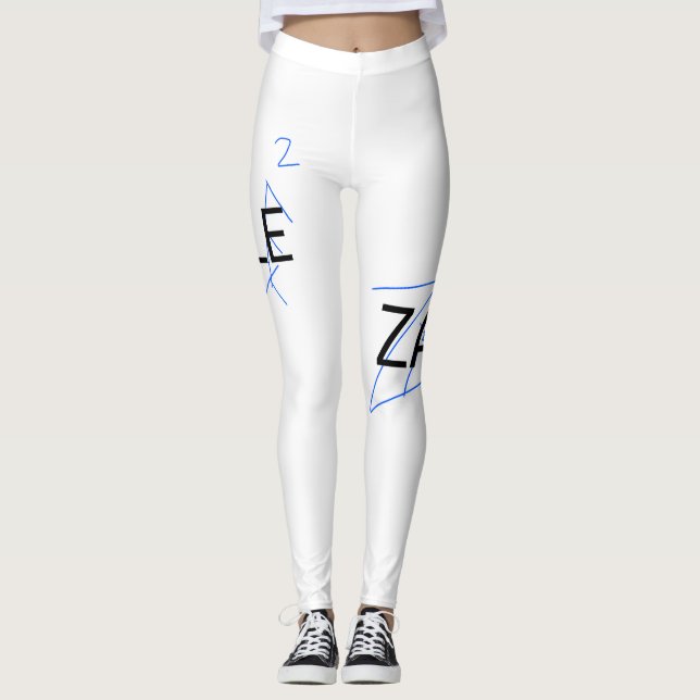 Logo Art numérique design Zale 2 legging (Devant)