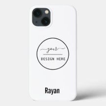 Logo/Art /Photo, Nom, coque iphone blanc