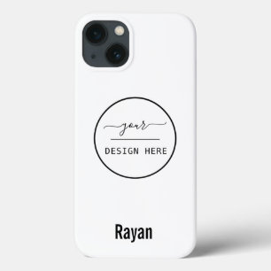 Logo/Art /Photo, Nom, coque iphone blanc