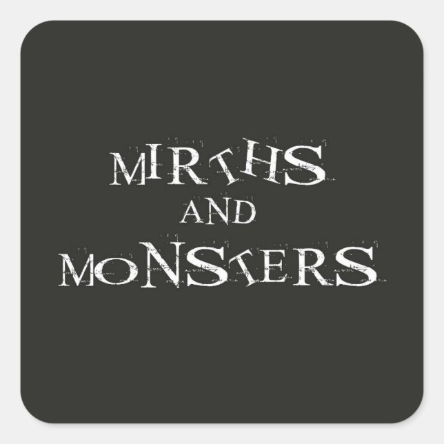 Logo autocollant des miroirs et des monstres (Devant)