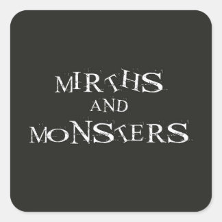Logo autocollant des miroirs et des monstres