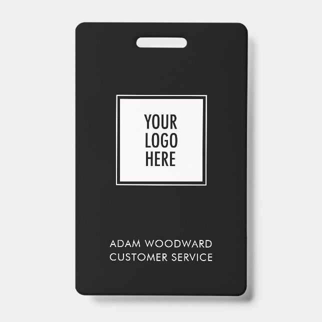 Logo Badge d'identification d'entreprise Employé P (Avant)