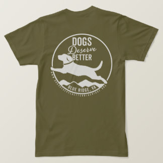 Logo blanc vert T-shirt Armée