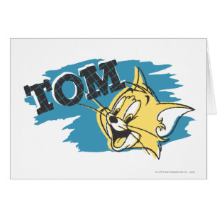Logo bleu et jaune de Tom