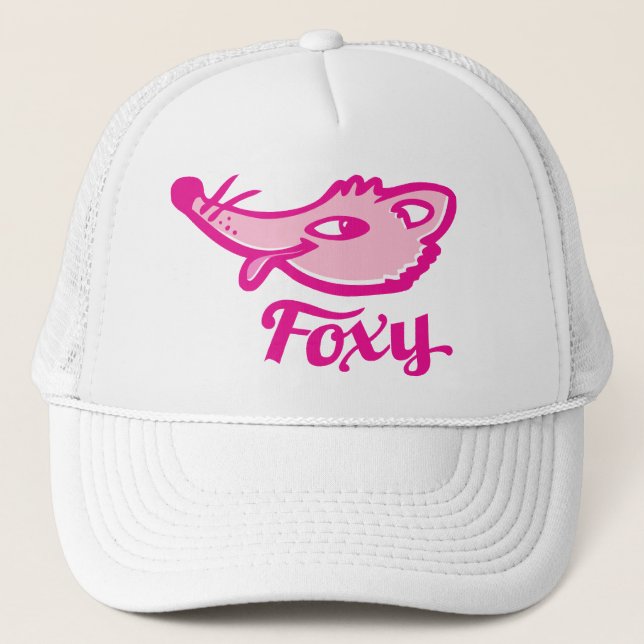 Logo casquette Foxy fox rose (Devant)