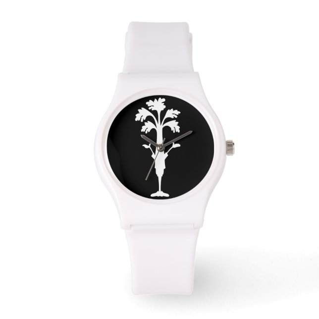 Logo "Celery Charles" Montre sportive Sangle en si (Recto)