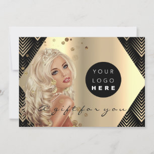 Logo Certificat cadeau Black Gold Coiffure bien-êt