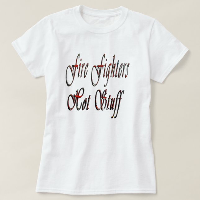 Logo Chaud Fighters Hot Stuff Logo, T-shirt blanc  (Design devant)