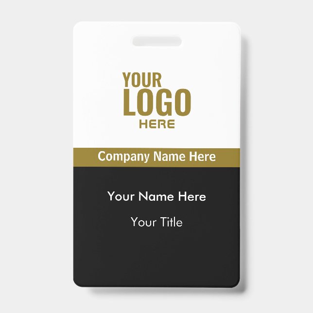 Logo classique Badges de nom d'entreprise (Avant)