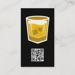 Logo Cocktail Drink / Carte de visite de code barr