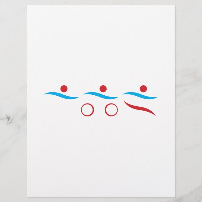 Logo cool moderne Triathlon (Devant)