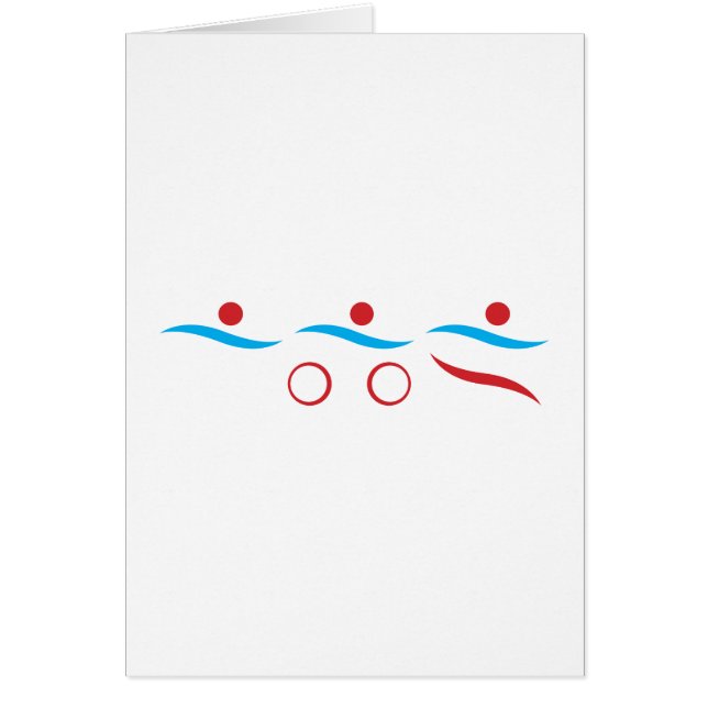 Logo cool moderne Triathlon (Devant)