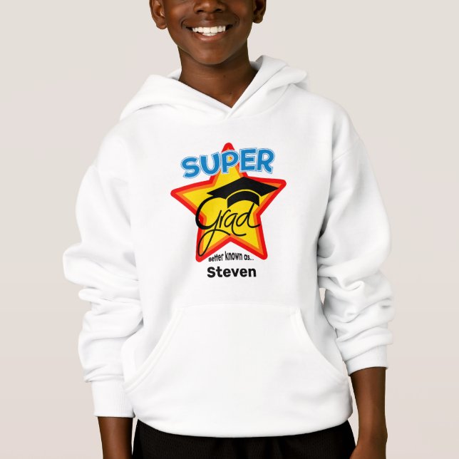 Logo cool Super Grad - Personnaliser le nom et l'a (Devant)