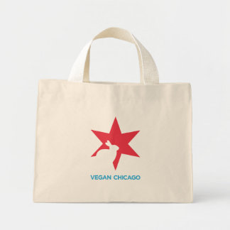 Logo couleur de Vegan Chicago sur sac