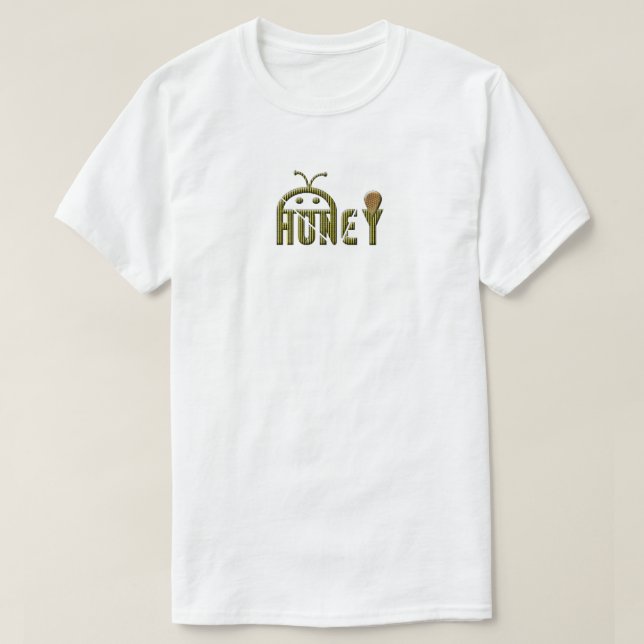 Logo d'abeille et miel T-shirt (Design devant)