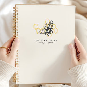 Logo d'abeille vintage Apiculteur abeille rustique