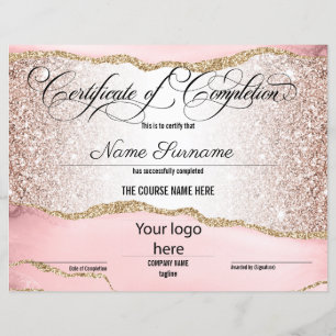 Logo d'achèvement du cours de certificat d'achèvem